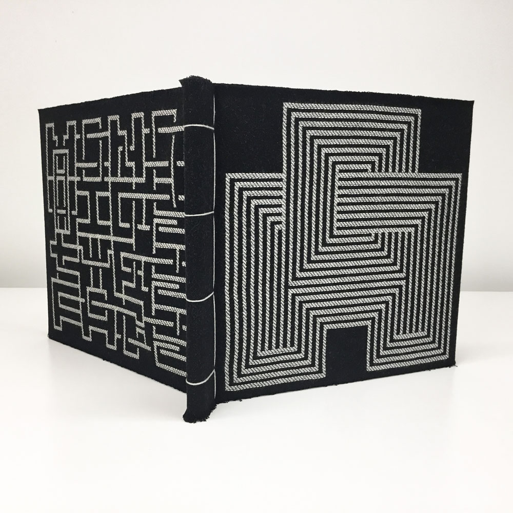 This series of book objects plays with type as abstraction.