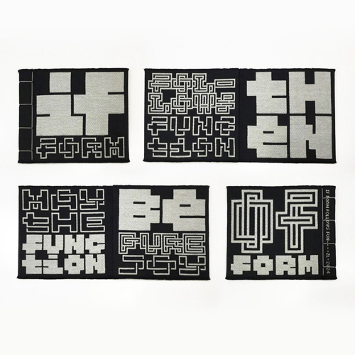 This series of book objects plays with type as abstraction.